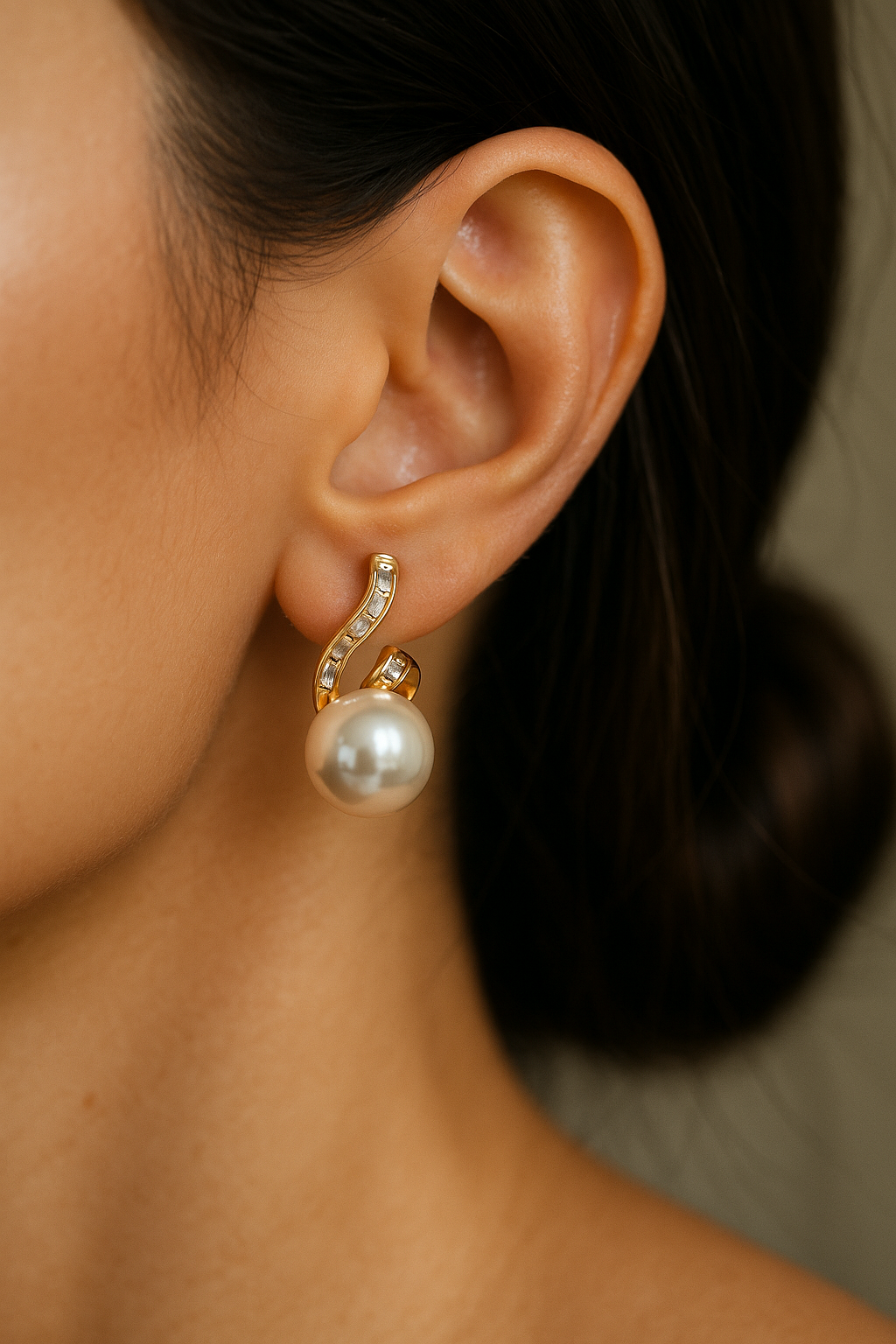 Pearl Whisper Drop Earrings