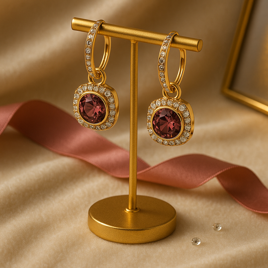 Burgundy Aura Halo Drops