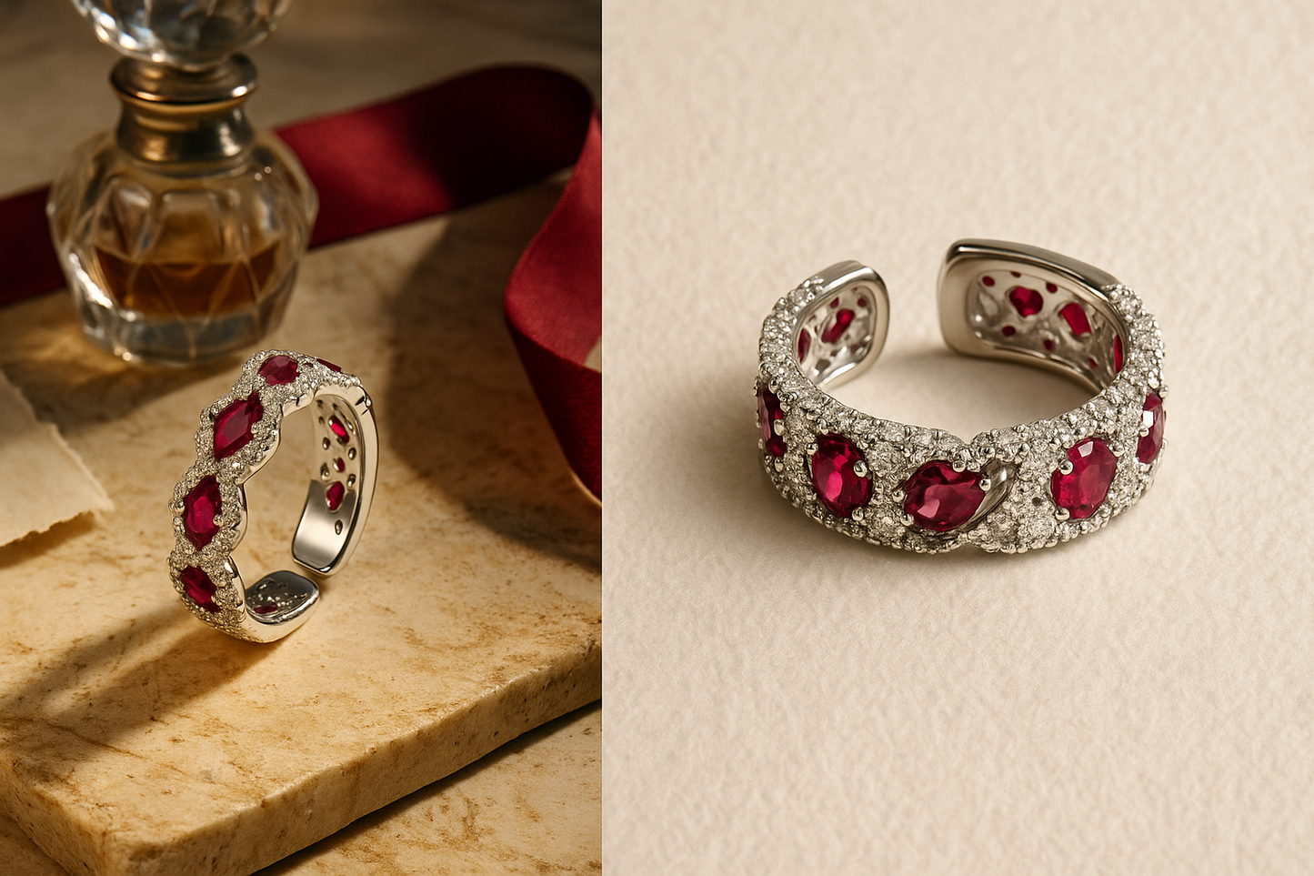 Crimson Royale Ruby Band Ring