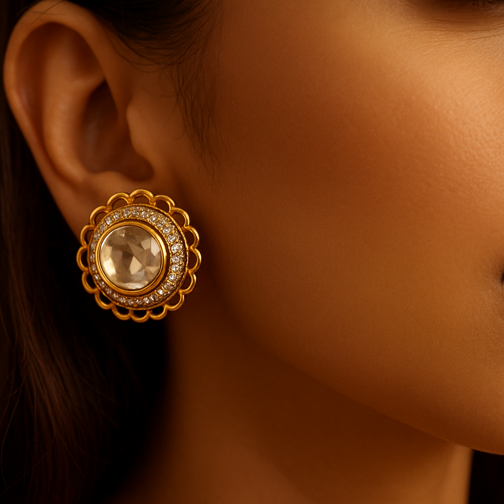 Vanshika Temple Kundan Necklace Set