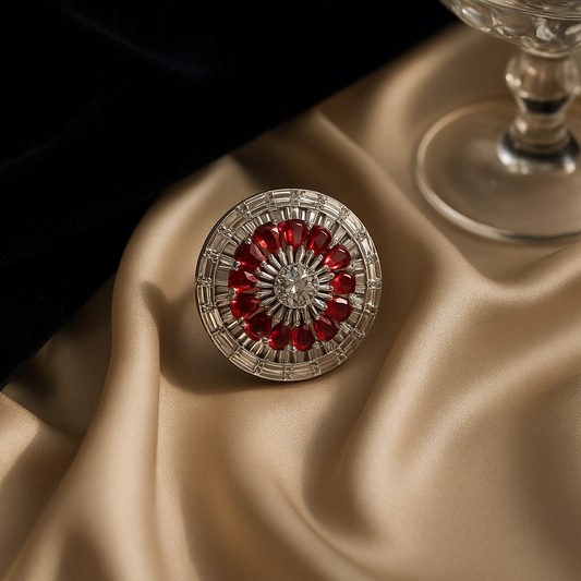 Scarlet Radiance Diamond Ring