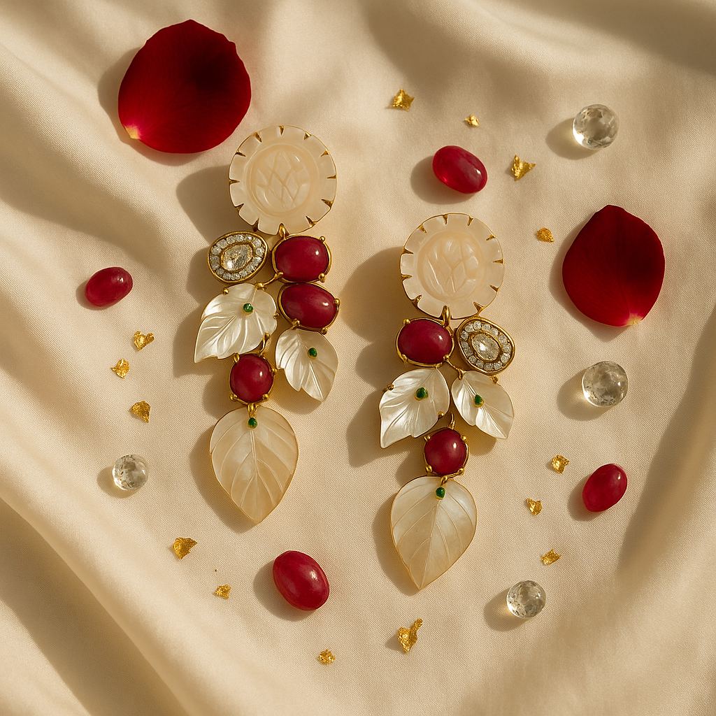 Enchanted Garden Mother of Pearl Necklace Set