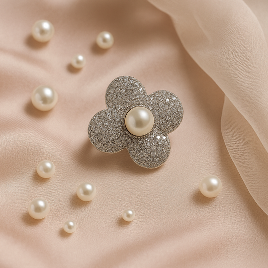 Celestia Pearl Bloom Ring