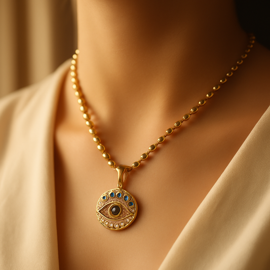Eternal Protection Evil Eye Pendant Necklace