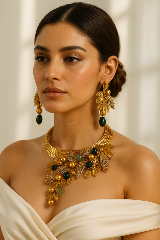 Enchanted Forest Necklace & Earrings Set