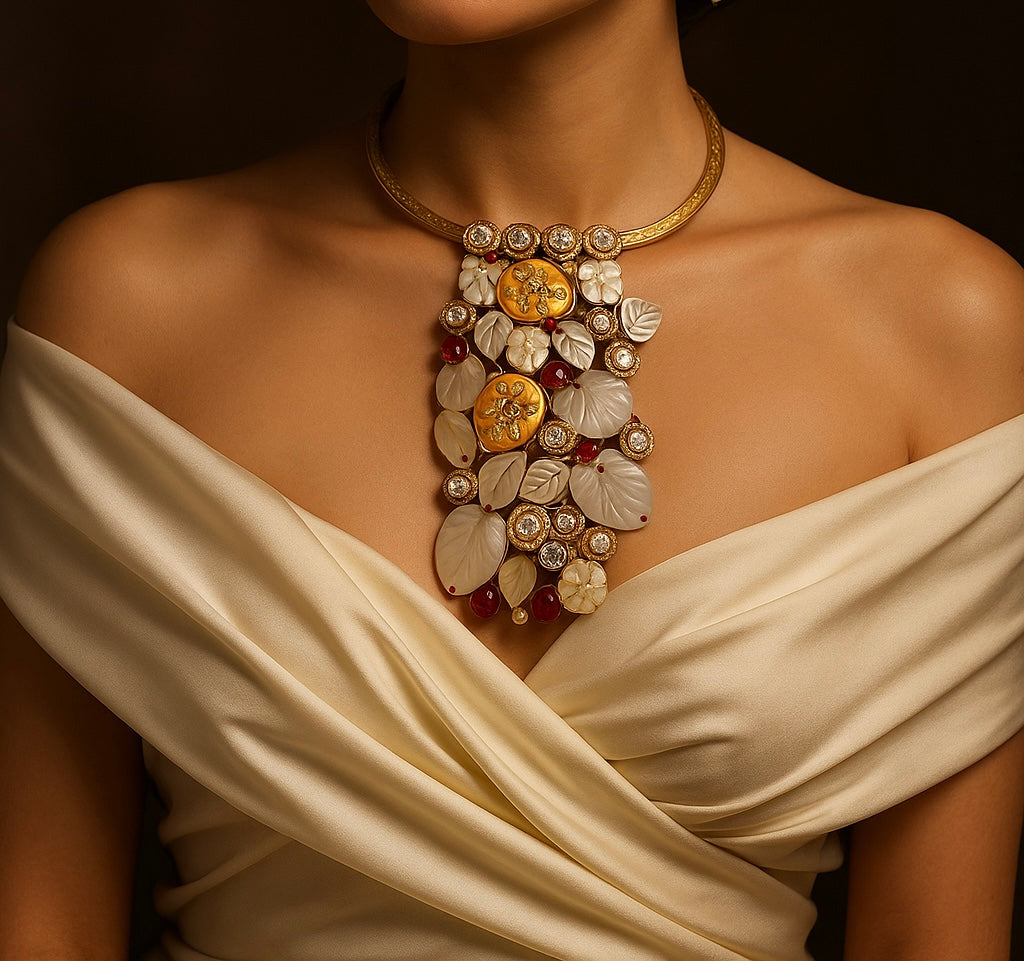 Enchanted Garden Mother of Pearl Necklace Set
