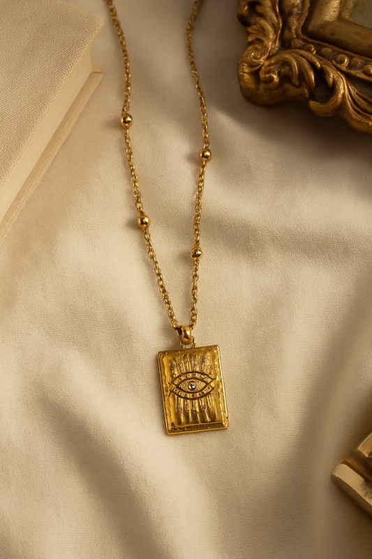 Solara Evil Eye Pendant Necklace