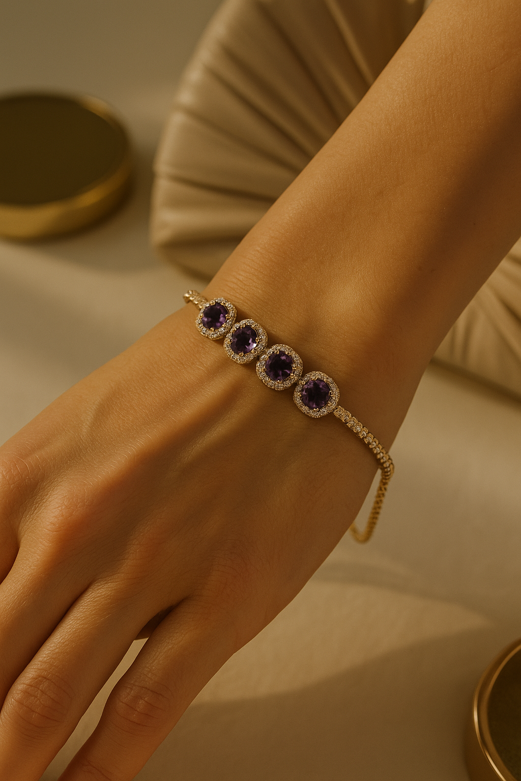 Amara Amethyst Bracelet