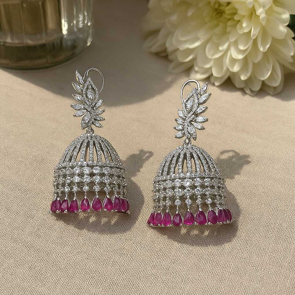 Ruby Raag Jhumkas