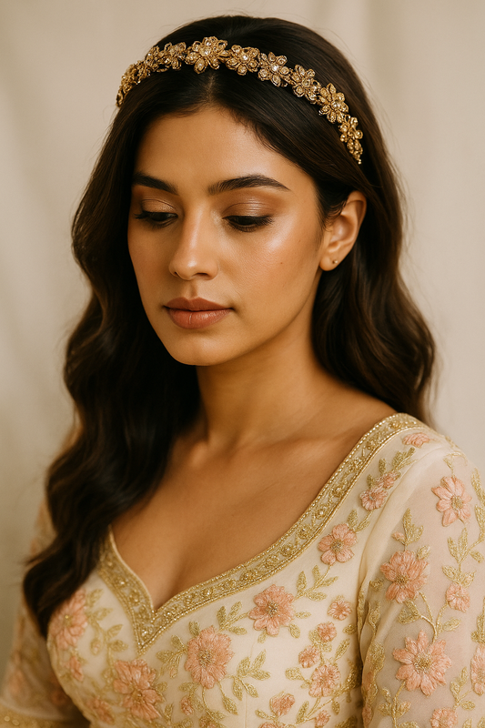 Floral Kundan Headband