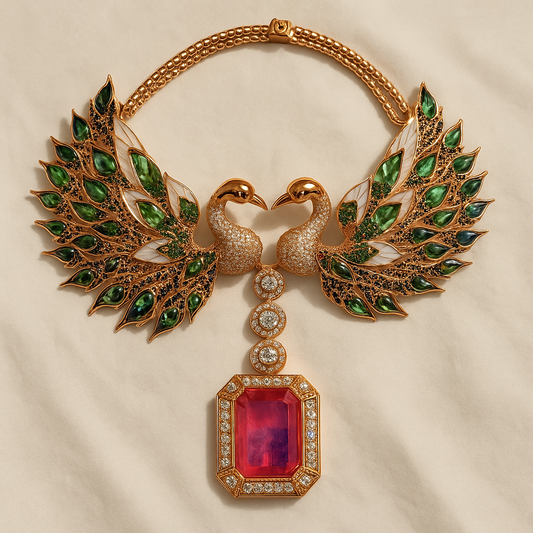 Majestic Peacock Harmony Necklace