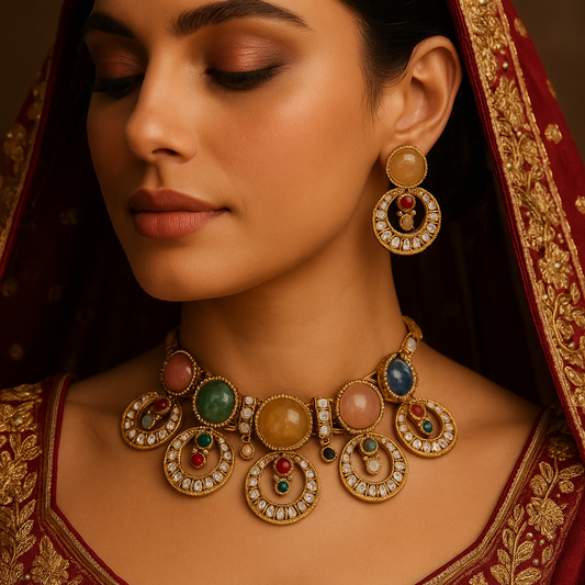 Navratna Choker Set
