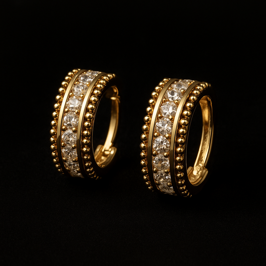 Samaira Luxe Diamond Hoops