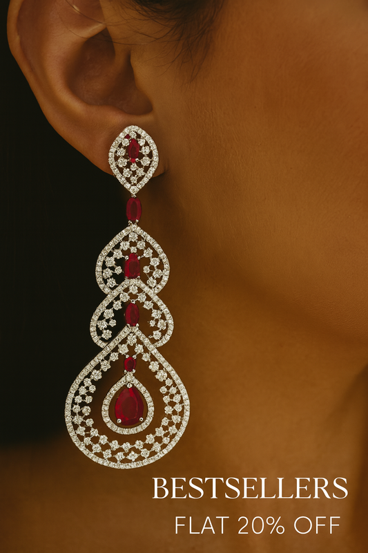 Stellar Cascade Diamond Earrings