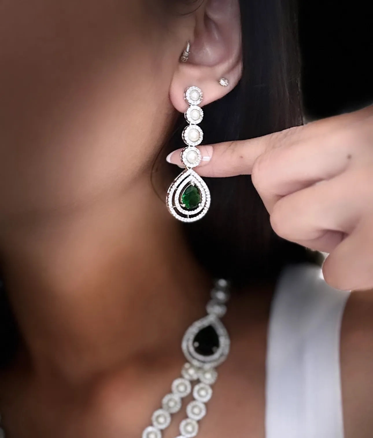 Pearl Empress Emerald Set