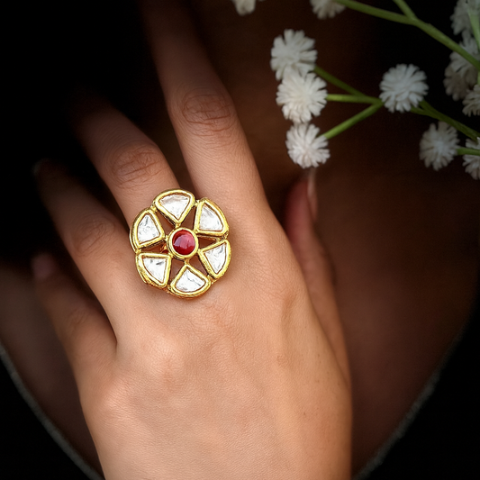 Kumud Kundan Ruby Ring