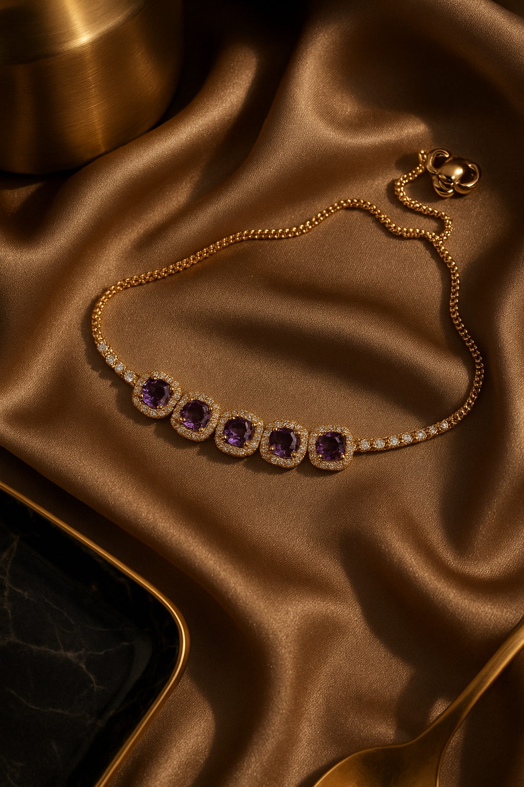 Amara Amethyst Bracelet