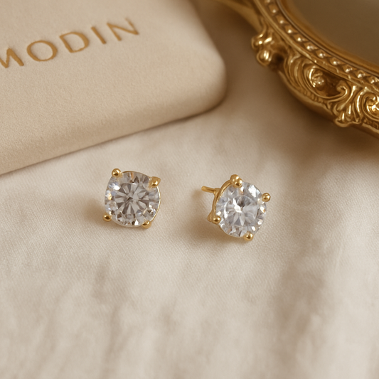 Aurora Solitaire Studs