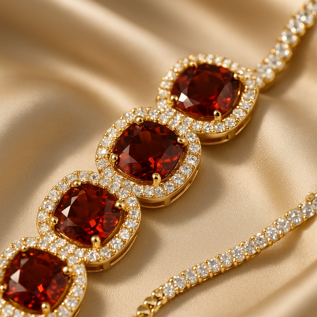 Seraphina Garnet Bracelet