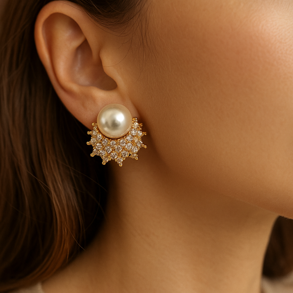 Pearl Stud Earrings
