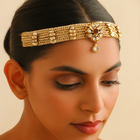 Pearl & Kundan Maatha Patti