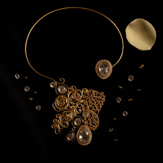 Royal Glow Kundan-Inspired Necklace & Earrings Set