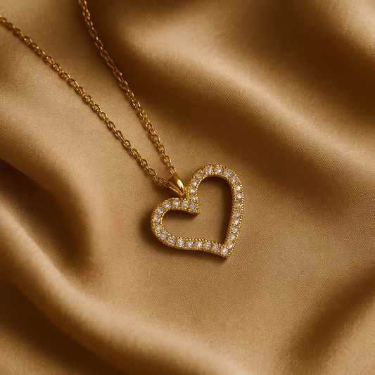 Radiant Heart Pendant Necklace