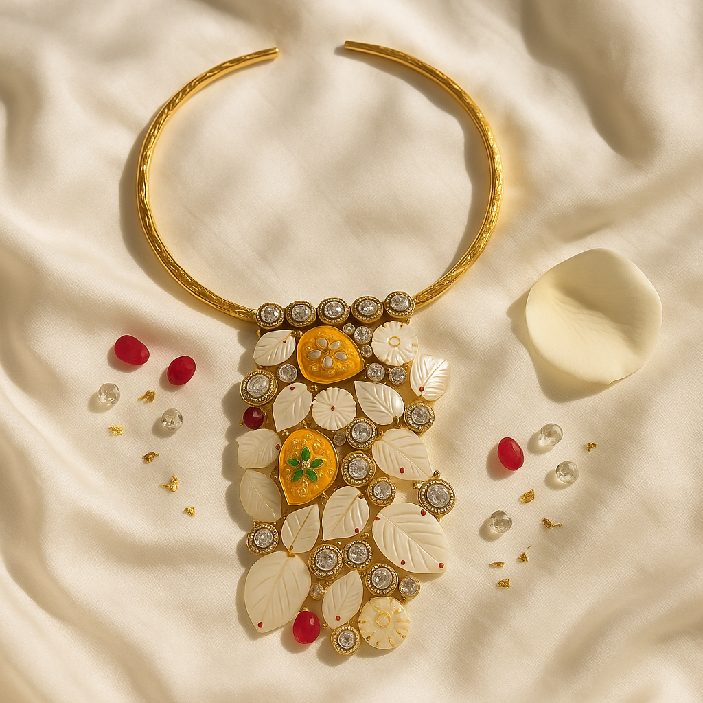 Enchanted Garden Mother of Pearl Necklace Set
