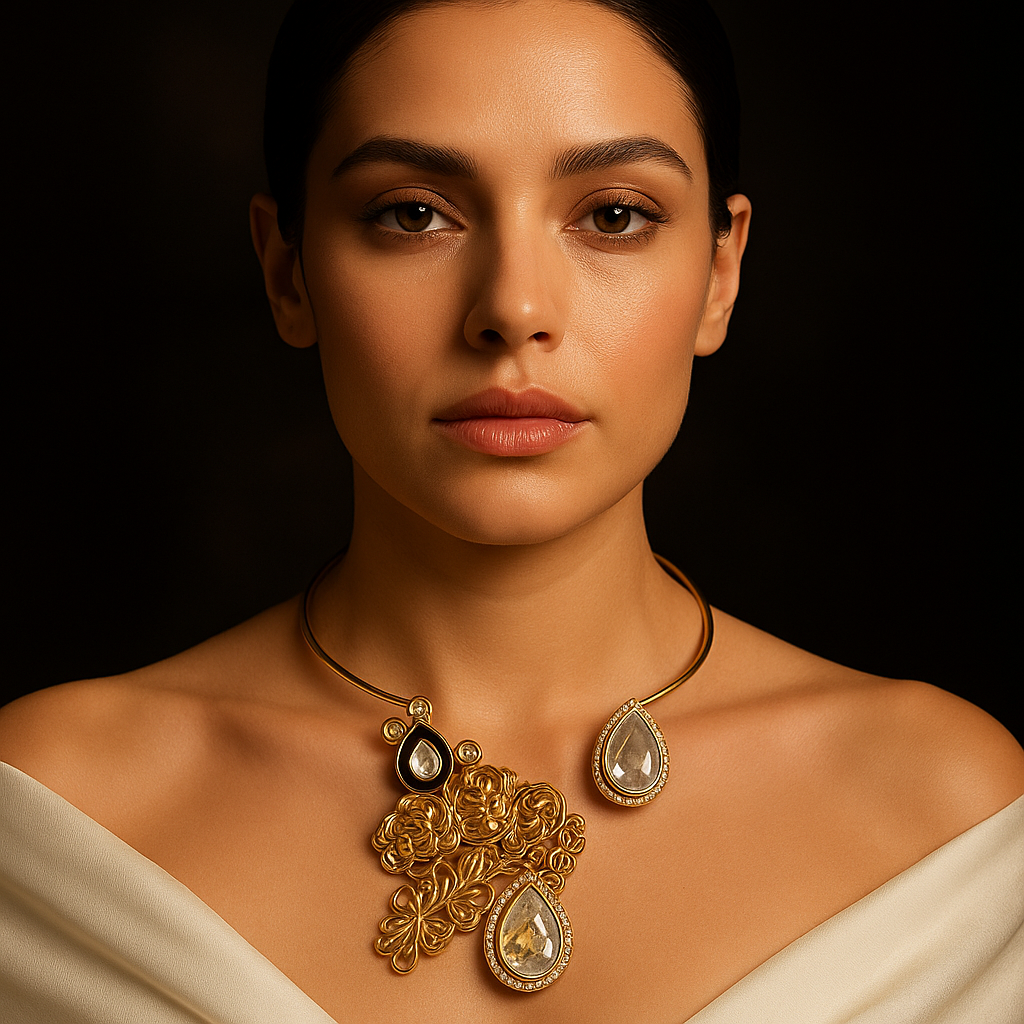 Royal Glow Kundan-Inspired Necklace & Earrings Set