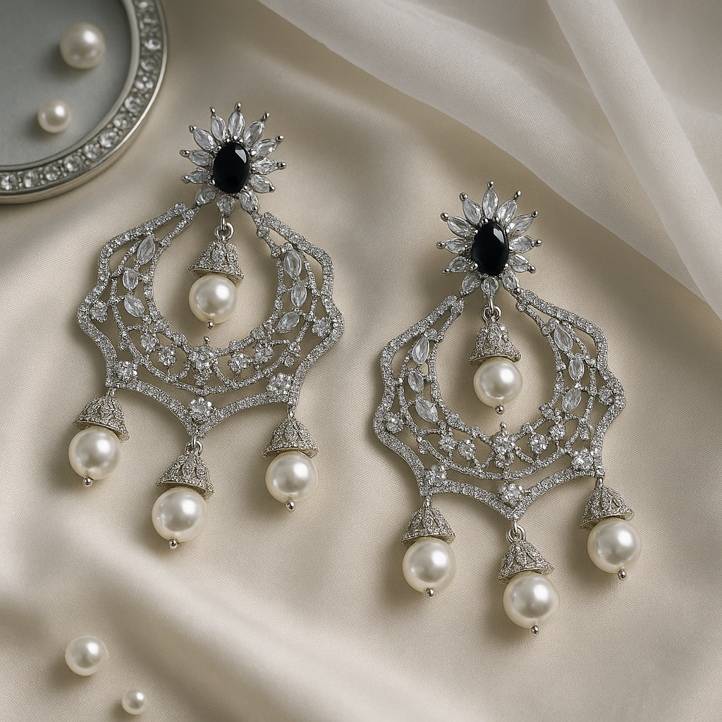 Noor Jhumka Diamond Chandeliers