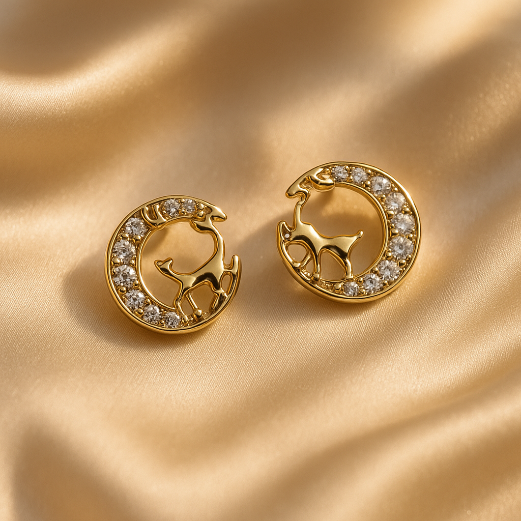Luna Fauna Diamond Studs