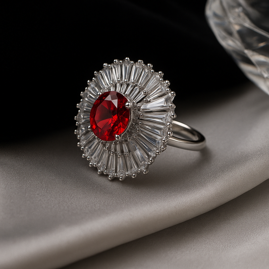 Crimson Royale Diamond Ring