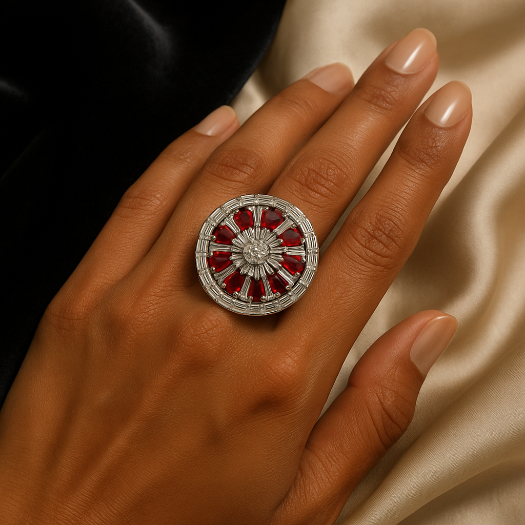 Scarlet Radiance Diamond Ring