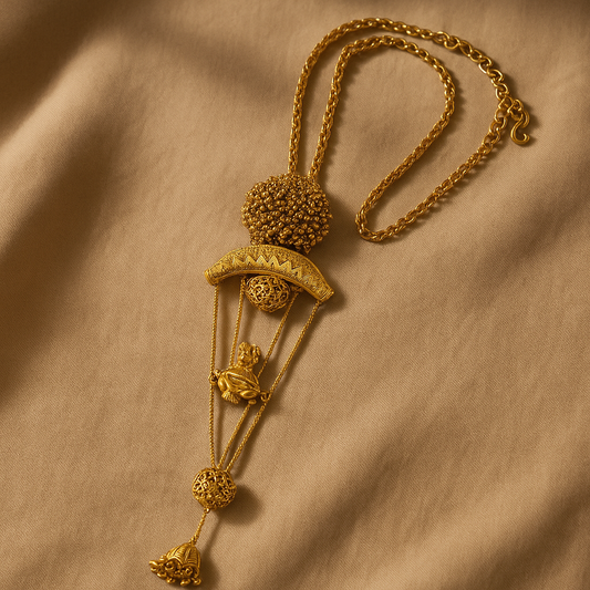 Temple  Gold-Plated Necklace Set