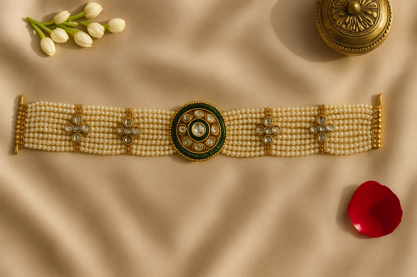 Pearl & Kundan Maatha Patti