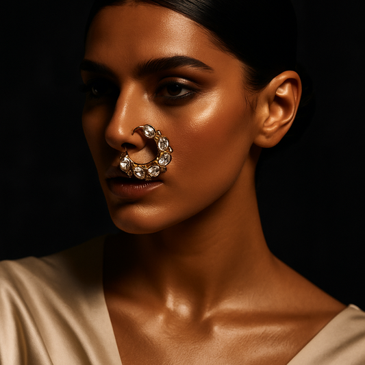 Classic Kundan Maharashtrian Nath