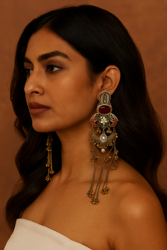 Mughal Charm Statement Earrings