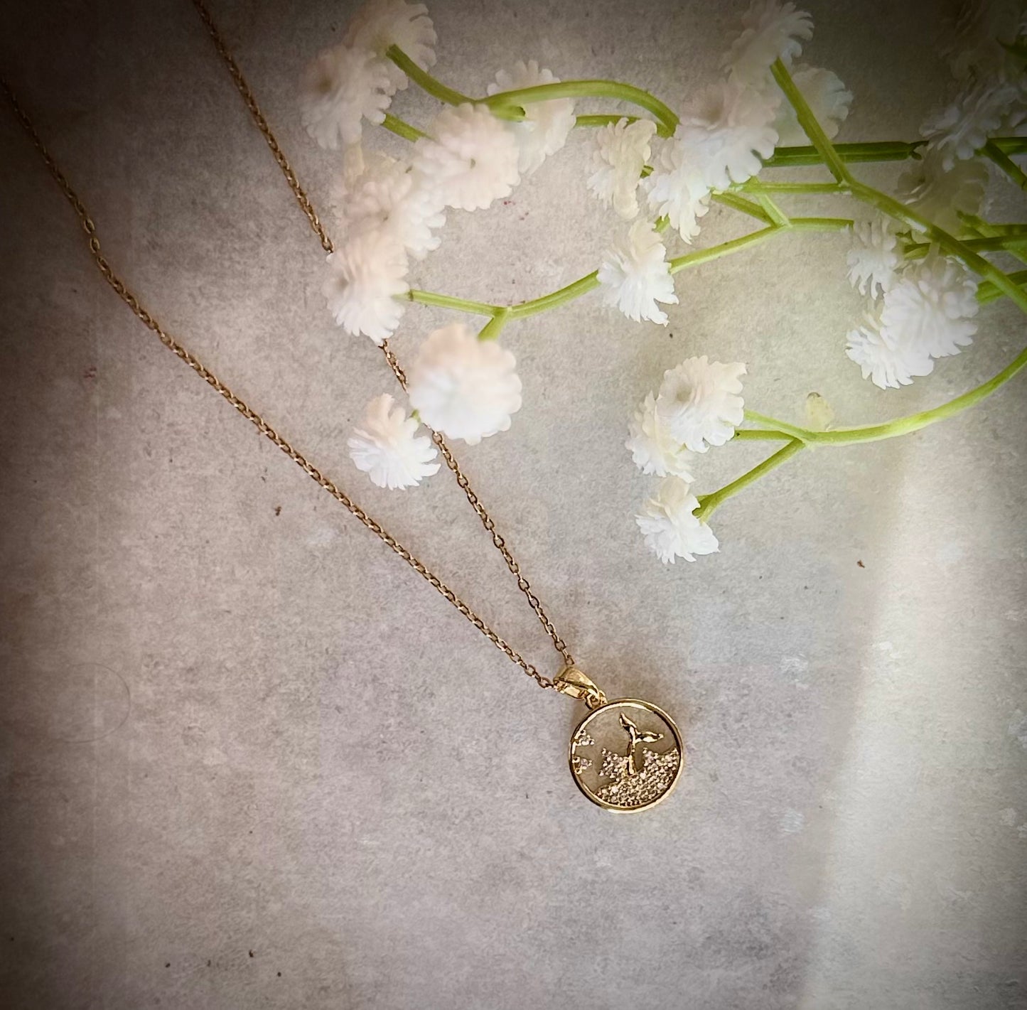 Gold Fish Pendant Necklace