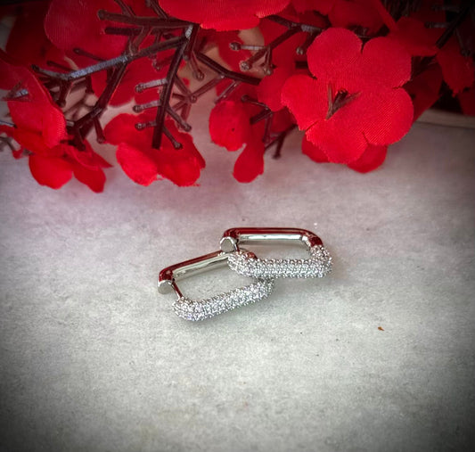 Rectangular Hoop Earrings