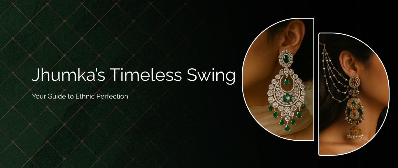 Jhumkas for Saree & Lehengas: A Graceful Style Guide