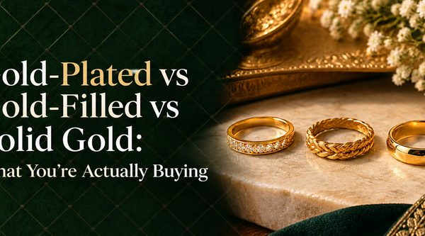 Gold-Plated vs Gold-Filled vs Solid Gold: What You're Actually Buying