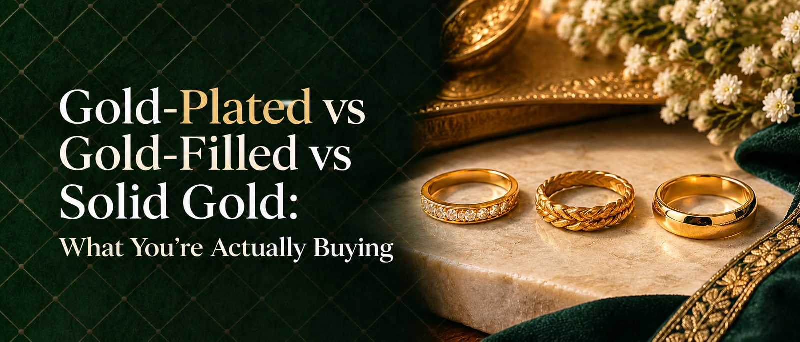 Gold-Plated vs Gold-Filled vs Solid Gold: What You're Actually Buying