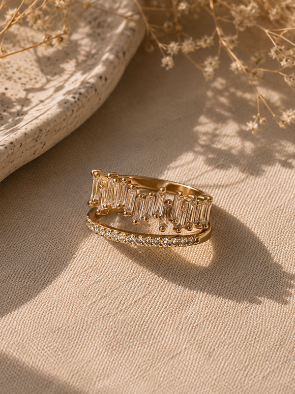 Elara Baguette Ring