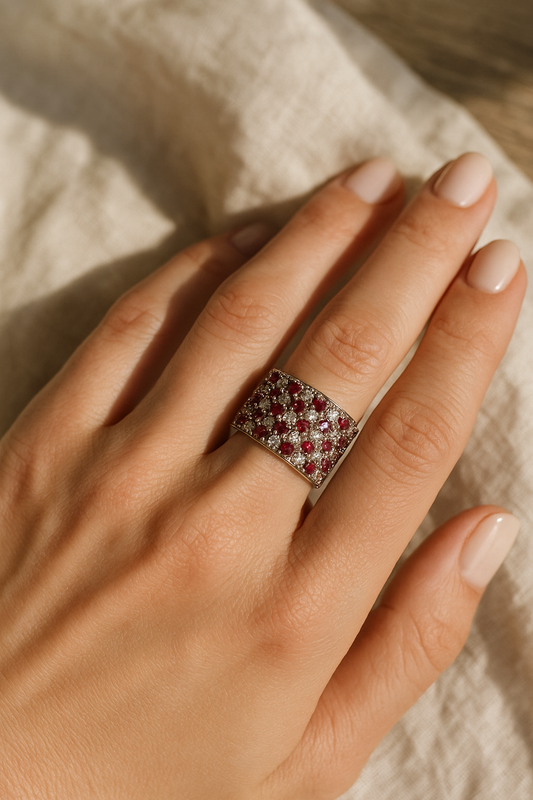 Crimson Royale Band Ring