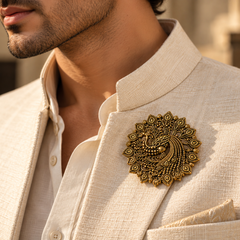 Mayura Heritage Peacock Brooch