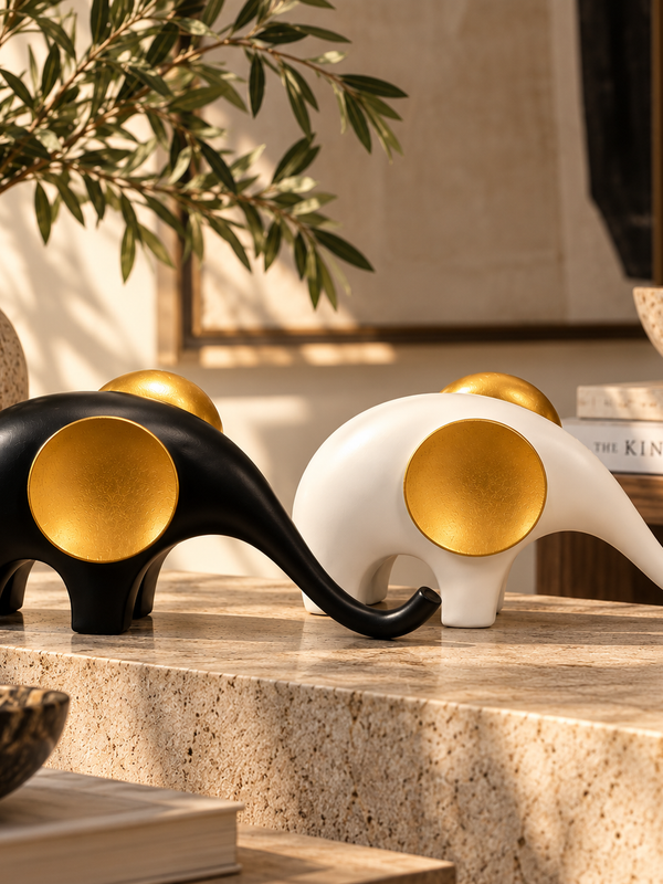 Aira Elephant Sculptures – Set of 2