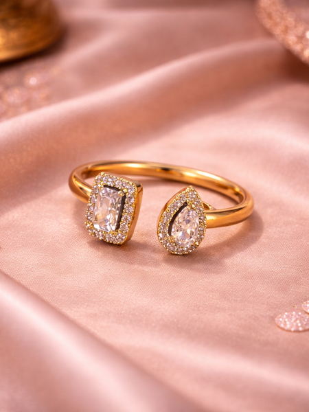 Duo Halo Open Ring