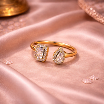 Duo Halo Open Ring