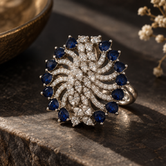 Neel Royale Sapphire Statement Ring