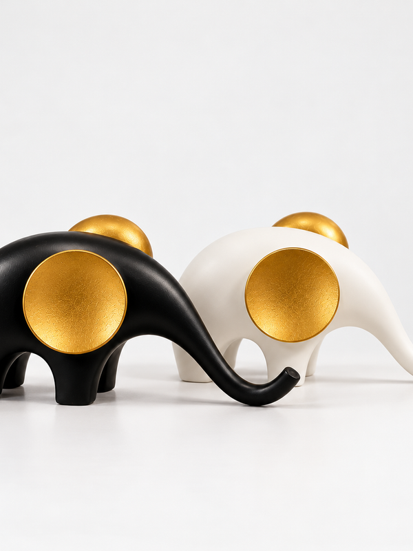 Aira Elephant Sculptures – Set of 2